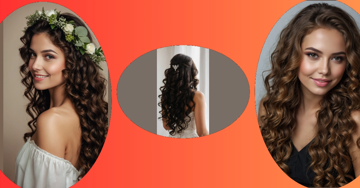 Half-Up, Full-On Fabulous: Curly Bridal Hair Inspirations