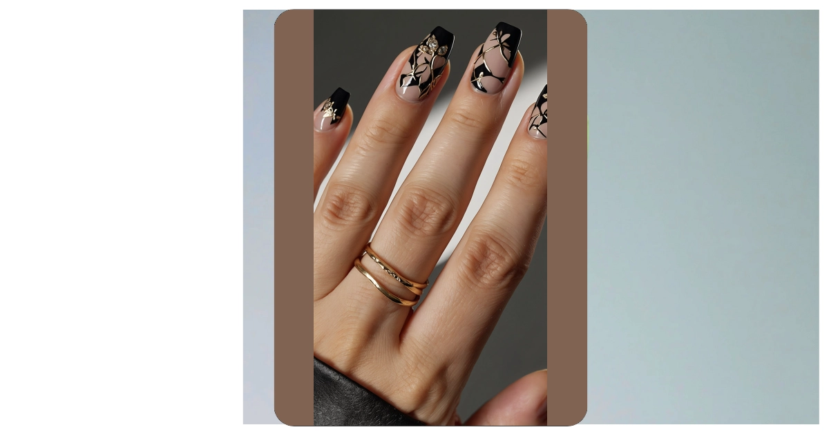 5 Funky Black Nail Designs to Try This Season