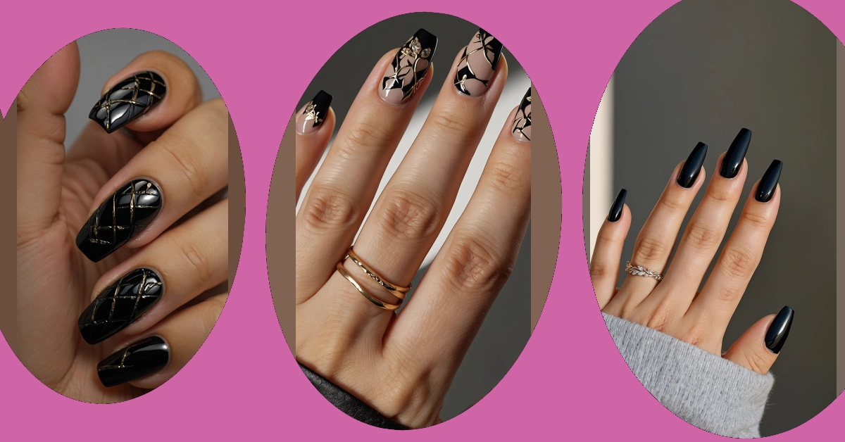 5 Dazzling Black Nail Designs to Try This Season