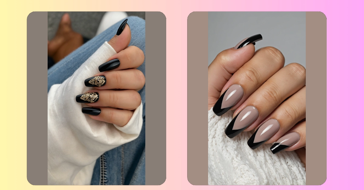 Stylish Black Nail Designs to Revamp Your Look